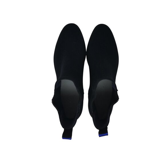 Rothys The Lug Black Knit Wool Blend Water Resistant Chelsea Boots Womens 12 - Picture 10 of 14